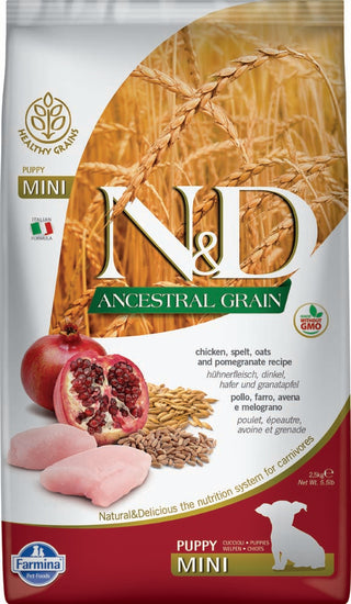 FARMINA ND Puppy MINI Dog Food Ancestral Grain - Chicken