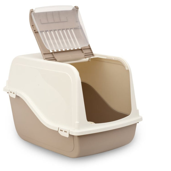 BERGAMO Litter Pan Ariel Litter Box with Filter - 2 Colours