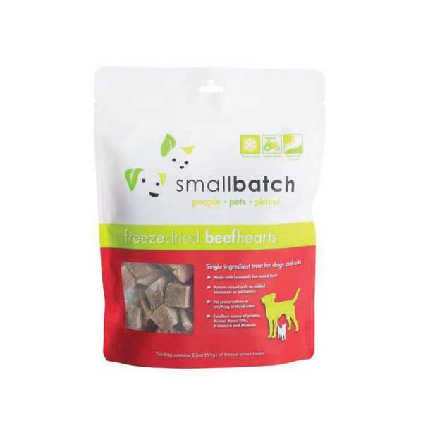 SMALLBATCH Freeze Dried Beef Hearts 3.5oz