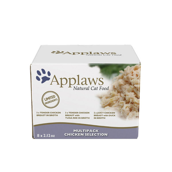 Applaws - Cat Wet Food - Chicken Selection Variety Pack 8 Pots