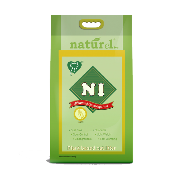 Nature1 - Tofu Clumping Litter - Corn - 2.85kg