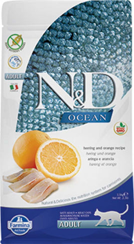 FARMINA N&D OCEAN Adult Cat Food - Herring and Orange