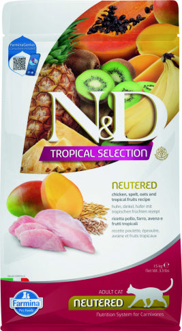 FARMINA N&D Adult Cat Neutered Cat Food Tropical Selection - Chicken