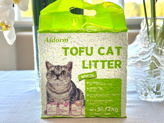 Aidrom Tofu Cat Litter (Pure Tofu) Green Tea 2kg