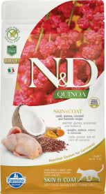 FARMINA N&D Adult Cat Food - SKIN+COAT QUAIL