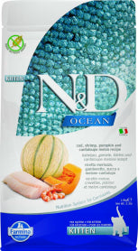 FARMINA N&D Ocean Kitten Cat Food - COD Shrimp Pumpkin and Cantaloup