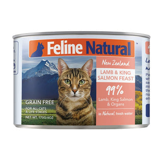 Feline Natural-羊肉和三文魚罐頭 170g