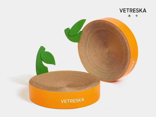 Vetreska Cat Scratching Bed - Orange - Catoro Pets