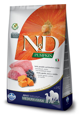 Farmina N&D Pumpkin MED & MAXI Dog Food - Lamb & Blueberry