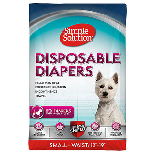 Disposable Female Diapers Small 12PK