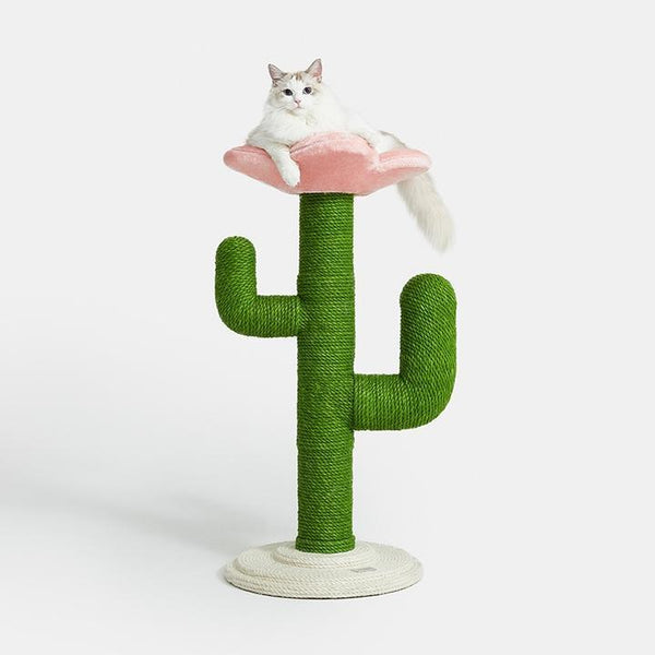 Cactus Cat Tree Mini with Flower Bed - Catoro Pets