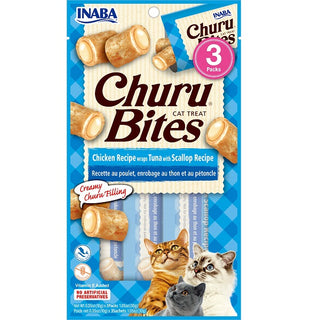 Inaba Churu Bites Cat 雞肉捲帶子金槍魚 3 件裝 1.05oz