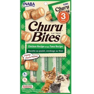 INABA Churu Bites Cat Chicken Wraps Tuna 3pk 1.05oz