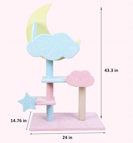 Starry Night Cat Climbing Tree - Catoro Pets