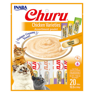 INABA Churu Puree Chicken Variety Pack 20pk 0.5 oz