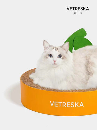 Vetreska Cat Scratching Bed - Orange - Catoro Pets