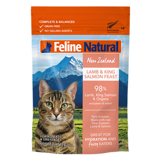 K9 Natural - Feline - Lamb & Salmon Feast Pouch 85g (Case of 12)