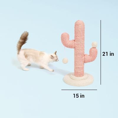 Pink Cactus Cat Tree Mini - Catoro Pets