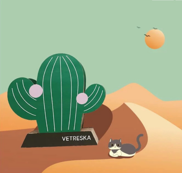 Vetreska Oasis Cat Scratcher - Cactus - Catoro