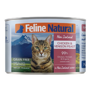 Feline Natural-雞肉和鹿肉罐頭 170g