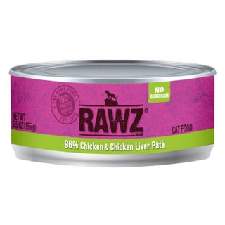 RAWZ Cat 96% Chicken & Chicken Liver 24/156g