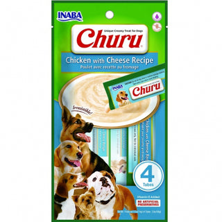 INABA Churu Purees Dog Chicken with Cheese 4pk 56g/2oz