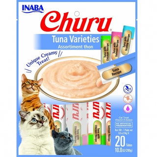 INABA Churu Puree Tuna Variety Pack 20pk 0.5 oz