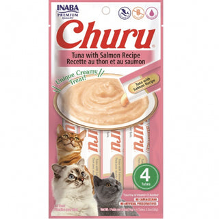 INABA Churu Puree Tuna with Salmon 4pk 56g/2oz