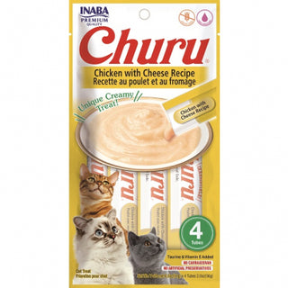 INABA Churu Puree Chicken with Cheese 4pk 56g/2oz